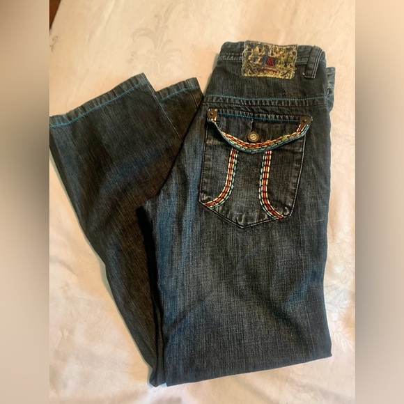 Kanji Men’s Embroidered Jeans - Picture 4 of 7